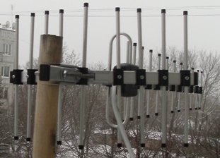 Антенна CDMA 800 МГц с коэффициентом усиления 17дб
